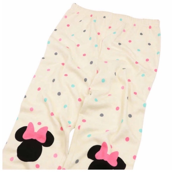 Disney Minnie Kids Youth Girls 4-piece Cotton Pajama Set PINK/WHITE - Picture 6 of 6